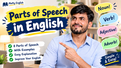 parts of speech matty english