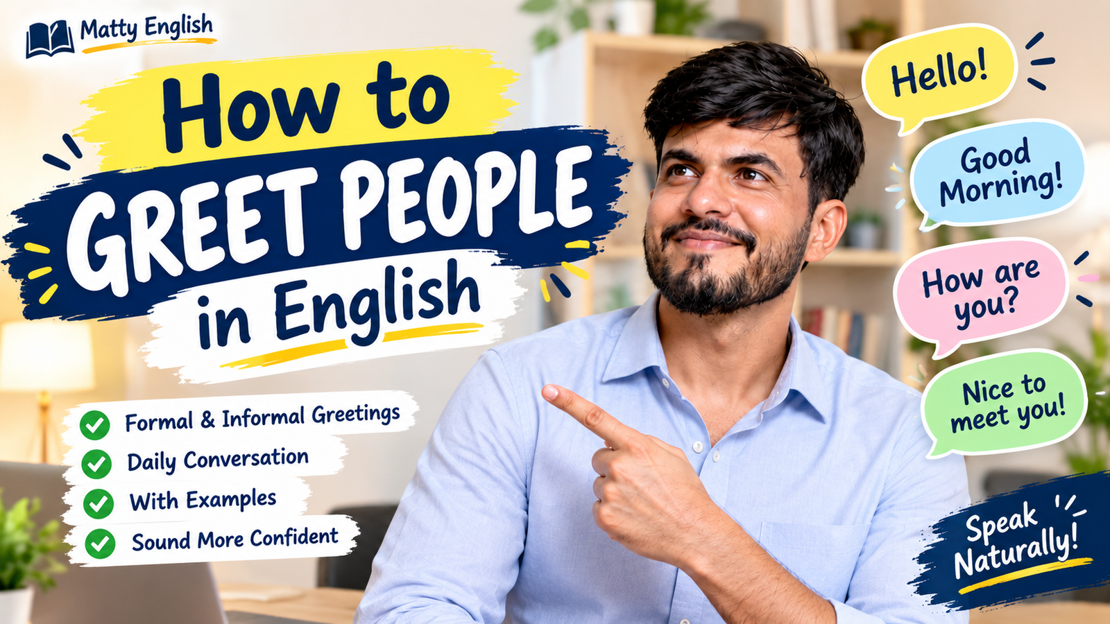 how to greet people in english by matty english