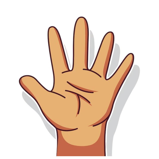 hand with five functional vector fingers 530816 321